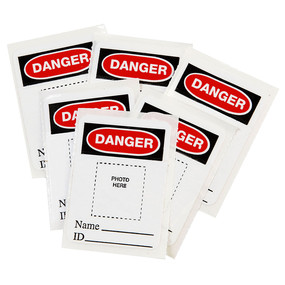 Photo Identification Labels for Aluminum Safety Padlocks - Labels